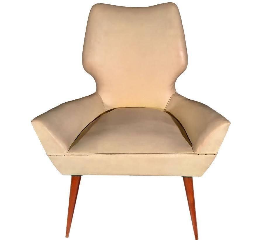 Set Of Mid Century Modern Armchairs In The Style Of Gio Ponti, 1950s photo 4829.0