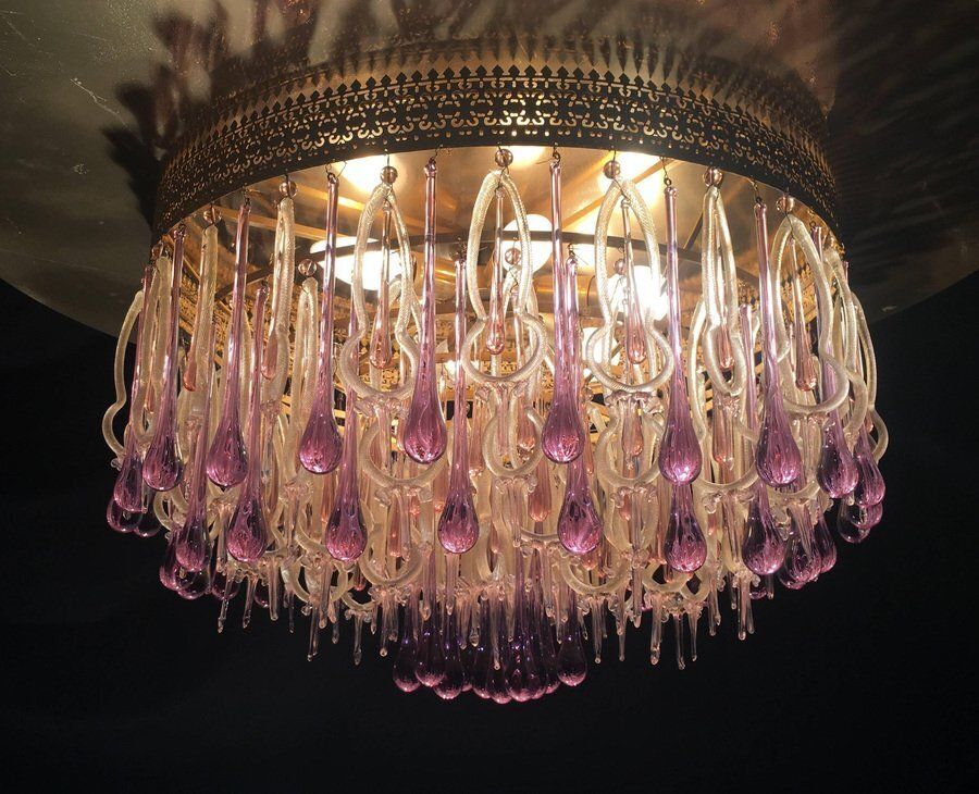 Chandelier In The Style Of Barovier & Toso, 1960s photo furniture