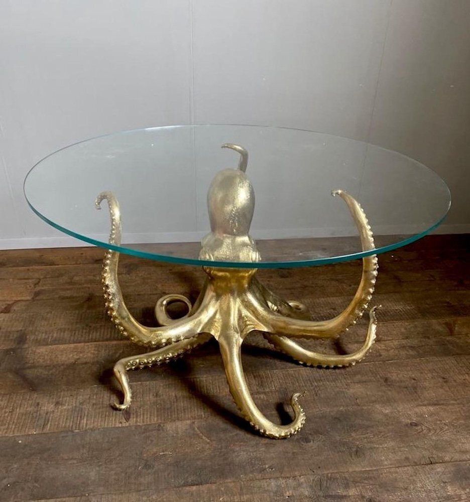 Sculptural Octopus Gilt Bronze Center Or Dining Table photo buy