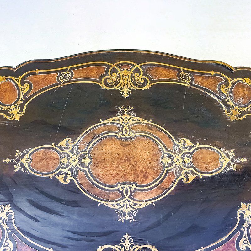 Antique Napoleon III Boulle Desk, 1800s photo vinterior