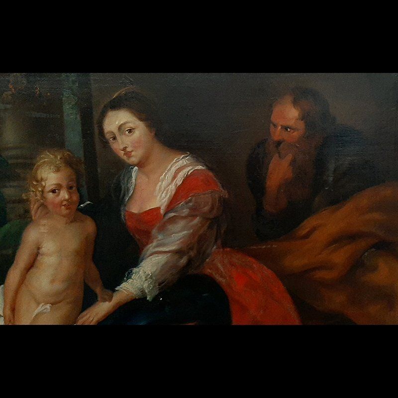 Pierre Paul Rubens, The Holy Family Known As The Virgin And The Parrot, 1600s, Oil On Canvas photo for sale