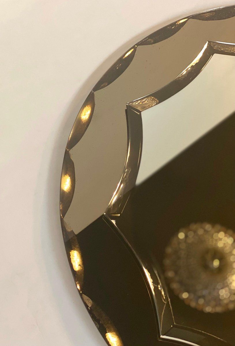 Mid Century Mirror Attributed To Max Ingrand For Fontana Arte, 1960s photo for sale