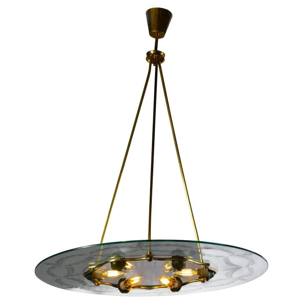 Ceiling Light By Pietro Chiesa For Fontana Arte, Italy, 1940s