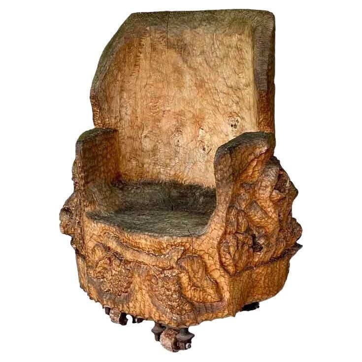Tanzanian Brutalist Sculptural Primitive Chair, 1960s