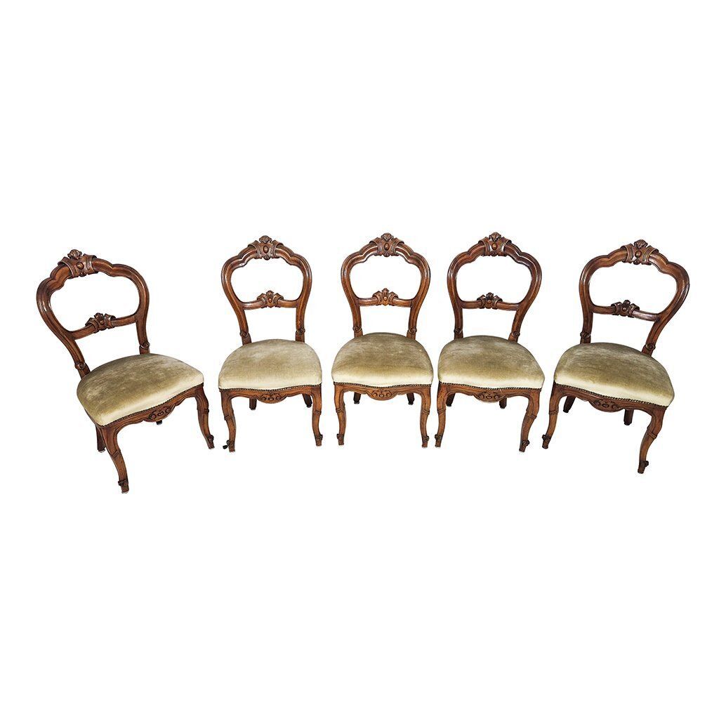 Louis Philippe Style Wooden Chair, 1960s photo furniture