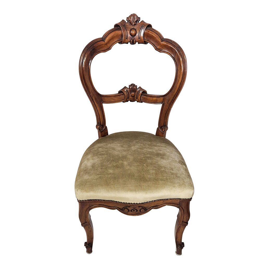 Louis Philippe Style Wooden Chair, 1960s photo for sale