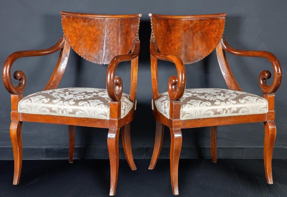 Italian Dining Chairs Including 2 Armchairs, 1790s, Set Of 10 photo vinterior