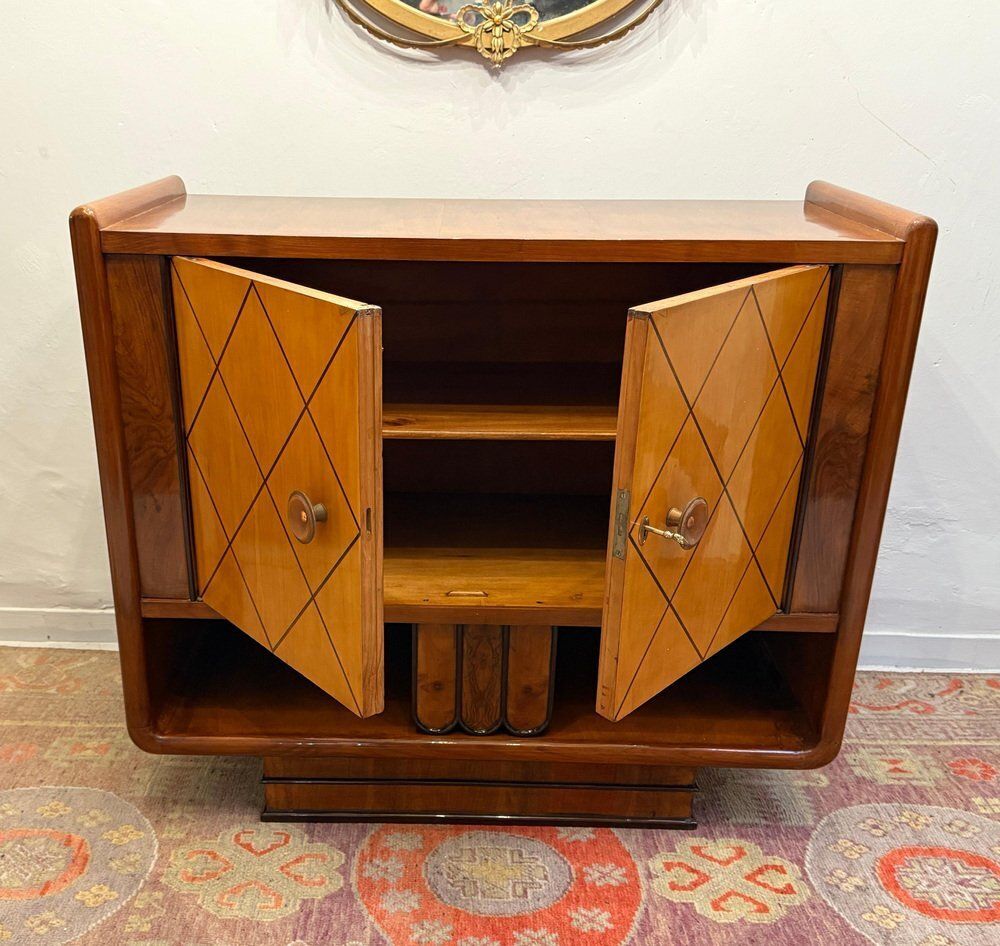 photo for sale Italian Art Deco Cabinets Attributed To Osvaldo Borsani, 1940s, Set Of 2