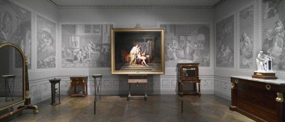 After Merry Joseph Blondel & Louis Lafitte, The Reconciliation Of Venus & Psyche, Grisaille Painting On Paper, 19th Century photo buy