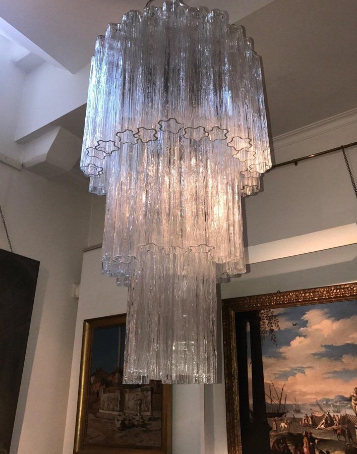 Murano Glass Tronchi Chandeliers, 1960s, Set Of 2 photo furniture