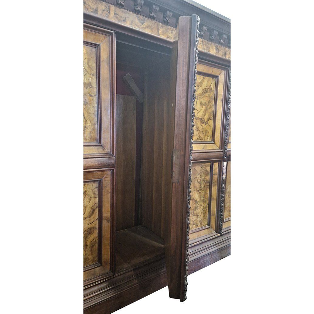 Wardrobe With Four Paneled Doors, Italy, 19th Century photo 7251.0