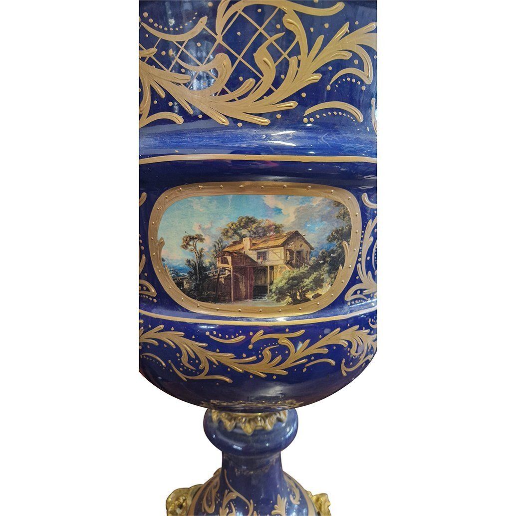 Second Half Of The 20th Century Baroque French Vases, France, 1980s, Set Of 2 photo for sale