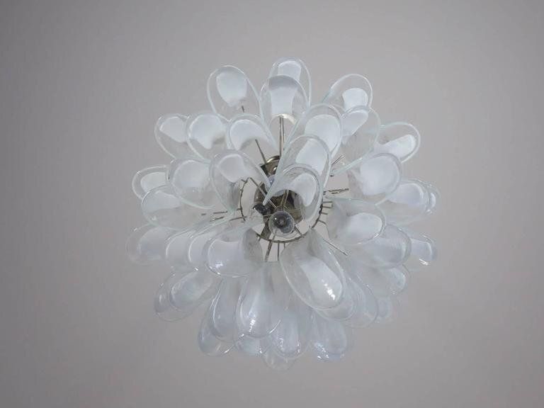 Murano Chandeliers In The Manner Of Mazzega, 1970s, Set Of 2 photo vinterior