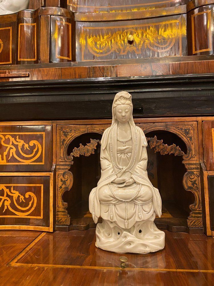 Blanc De Chinese Figure Porcelain Of Guanyin, 1880 photo vinterior