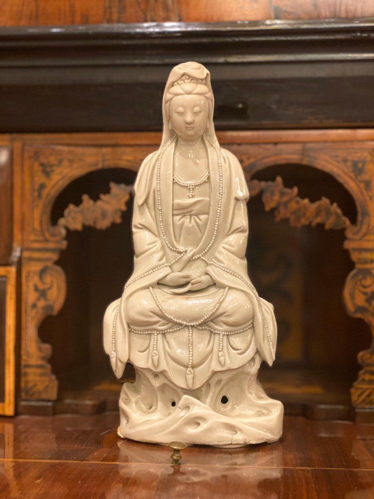 Blanc De Chinese Figure Porcelain Of Guanyin, 1880 photo buy