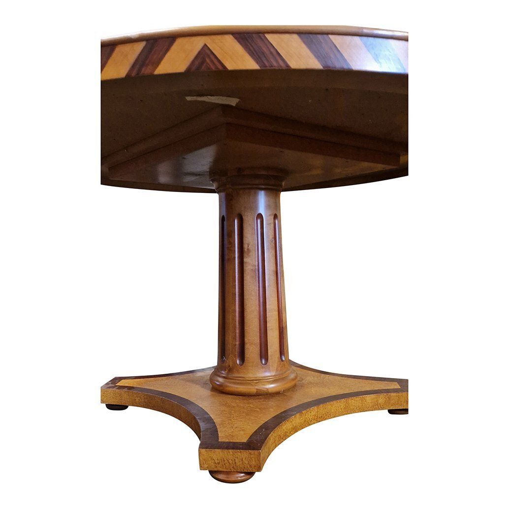 First Half Of The 20th Century Biedermeier Circular Living Room Table, Italy, 1980s photo Furniture