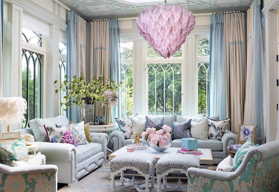 Pink Murano Glass Polar Chandelier, Italy, 1970s photo furniture