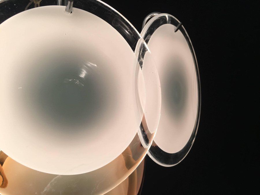 photo furniture Disc Murano Chandeliers From Vistosi, 1970s, Set Of 4