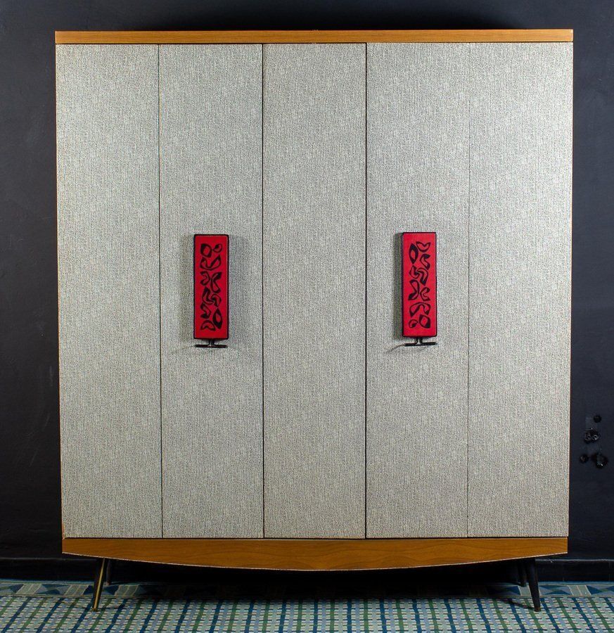 photo vinterior Mid Century Italian Entrance Wardrobe With Mirror By Umberto Mascagni