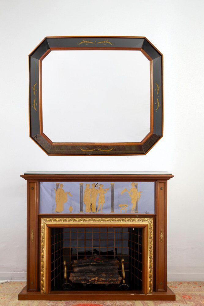 Mid Century Modern Italian Fireplace By Luigi Brusotti, 1940 photo furniture