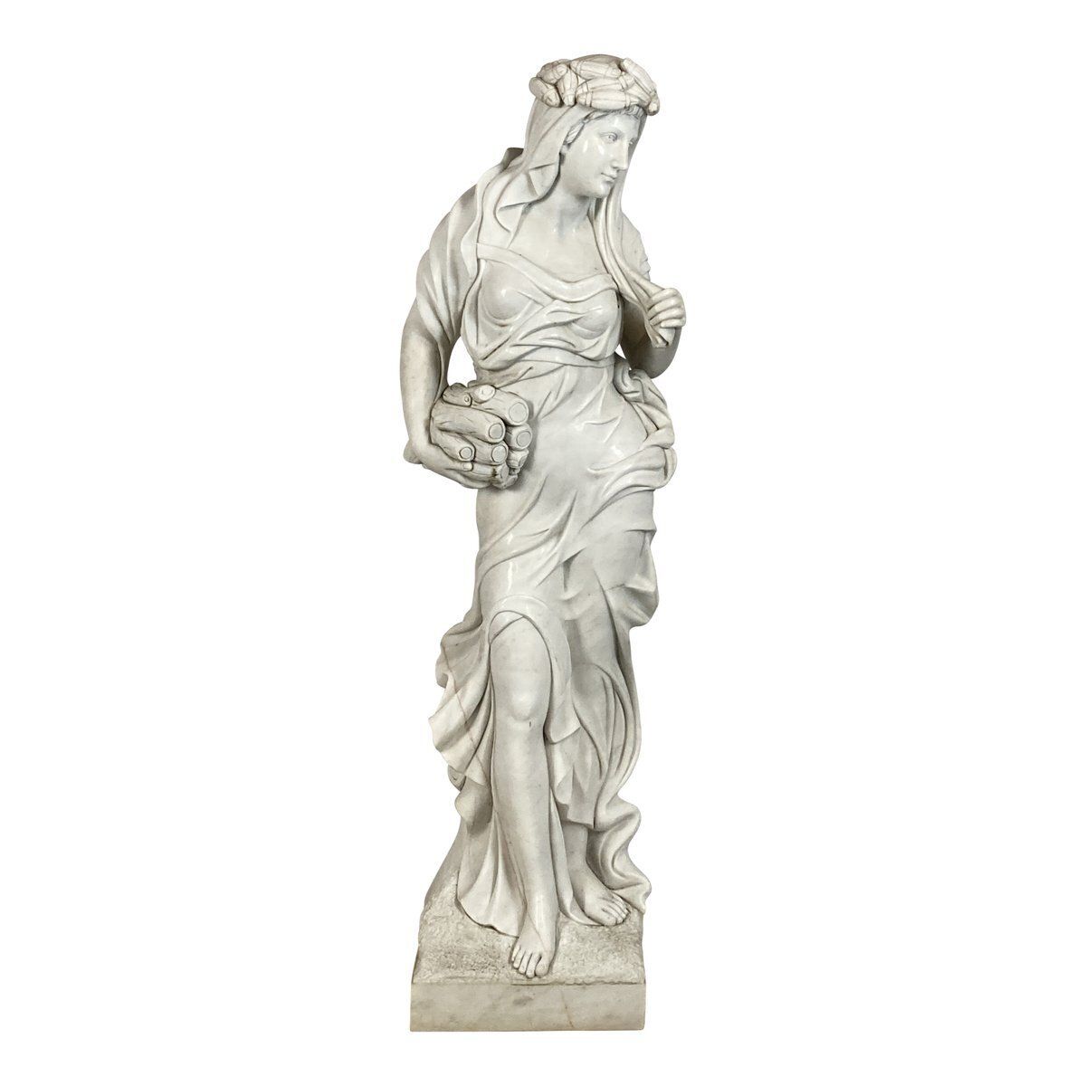 Italian Artist, Four Seasons Statues, Marble, Set Of 4 photo Art