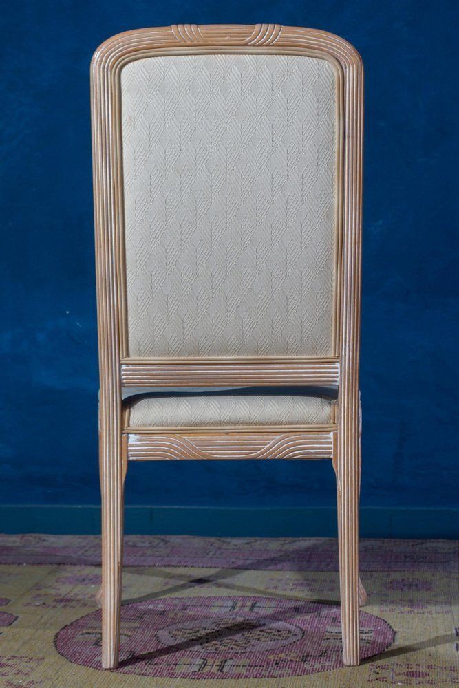 Italian White Decape Wood Chairs, 1970s, Set Of 8 photo 8919.0