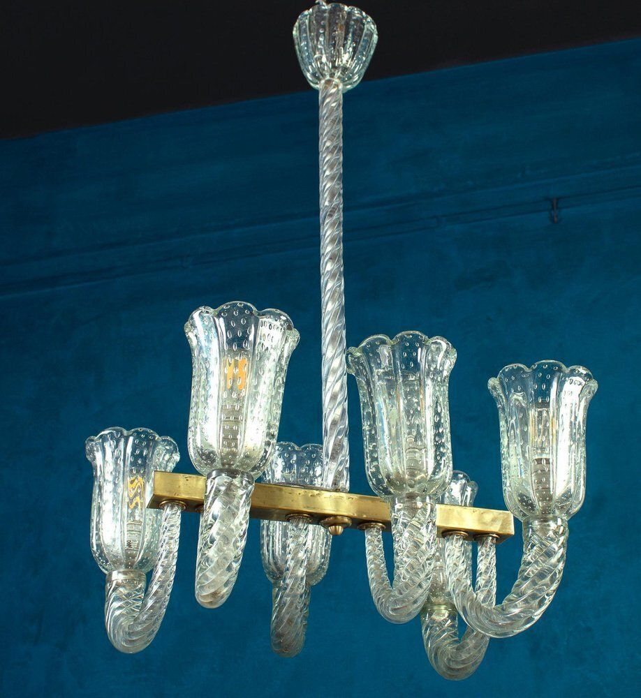Art Deco Chandelier By Barovier & Toso photo furniture