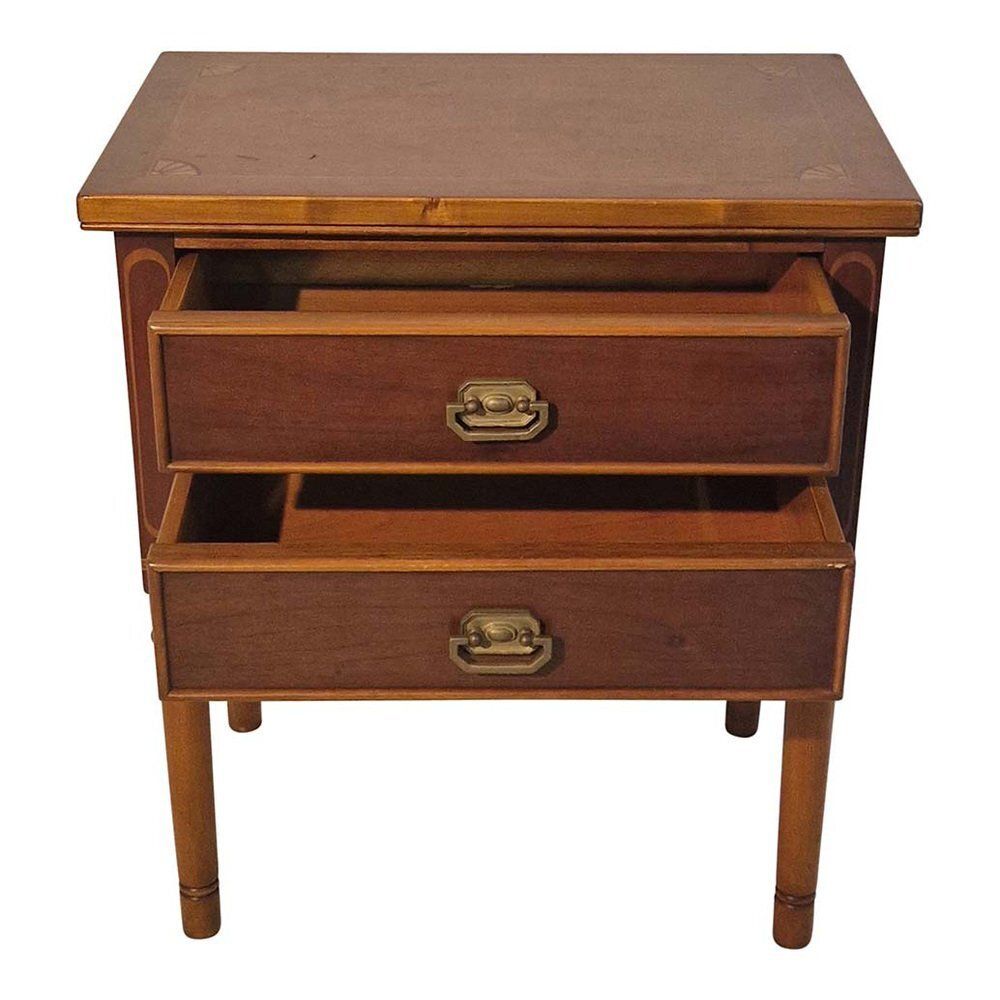 Liberty Style Bedside Table With Drawers, England, 1970s photo 1474.0