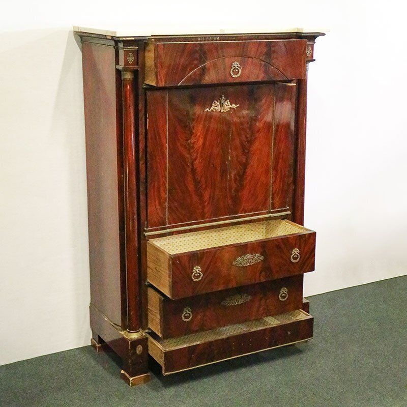 Secretaire In Wood And Marble photo Furniture