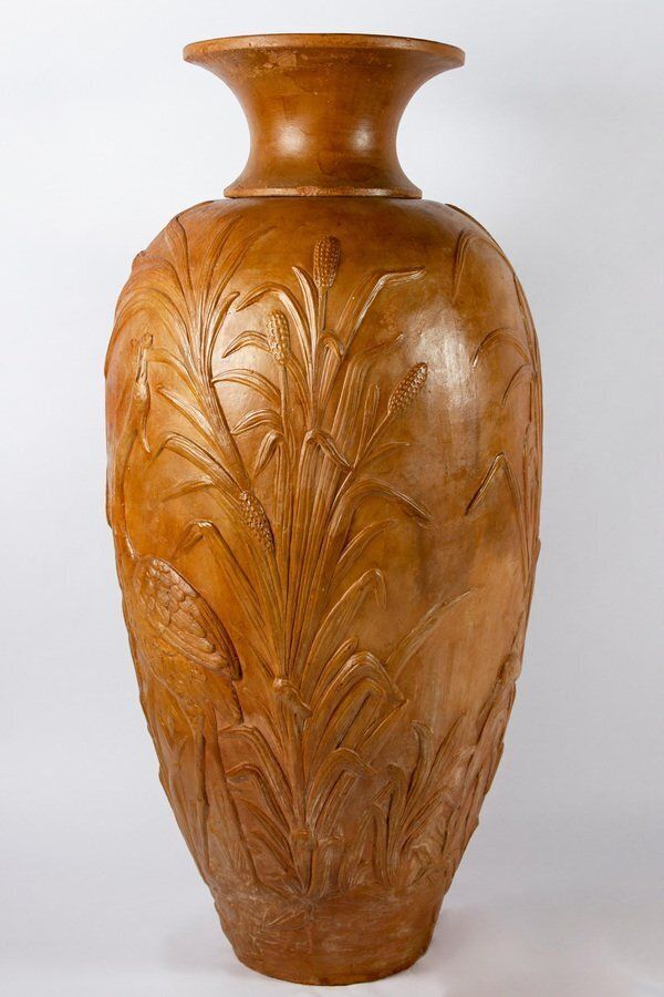 Liberty Monumental Terracotta Vases, 1920, Set Of 2 photo furniture