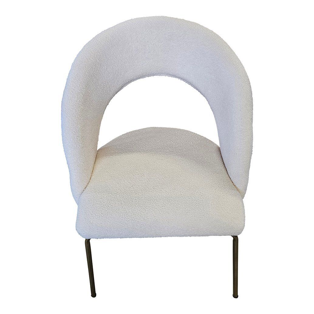 White Bloucle Chair, 1980s photo furniture