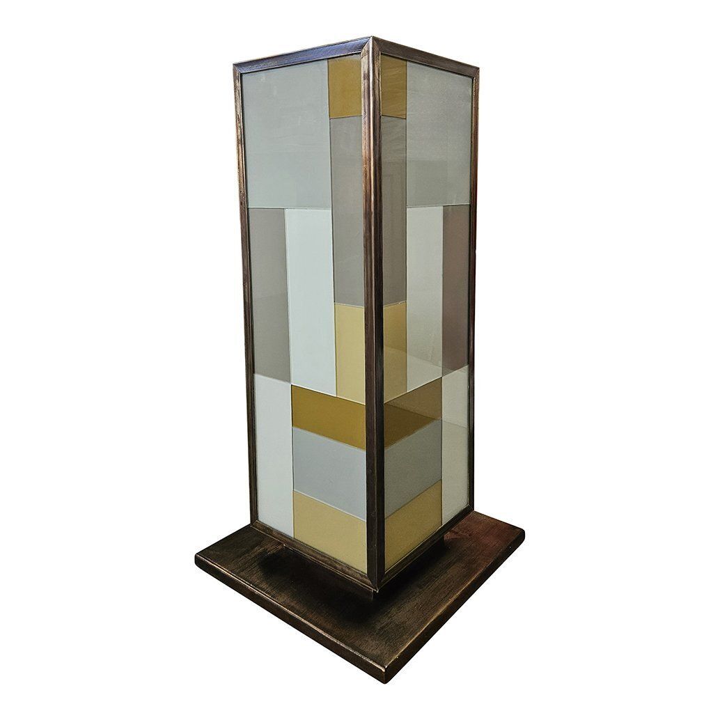Columns In Brass And Murano Glass, 1980s, Set Of 2 photo furniture