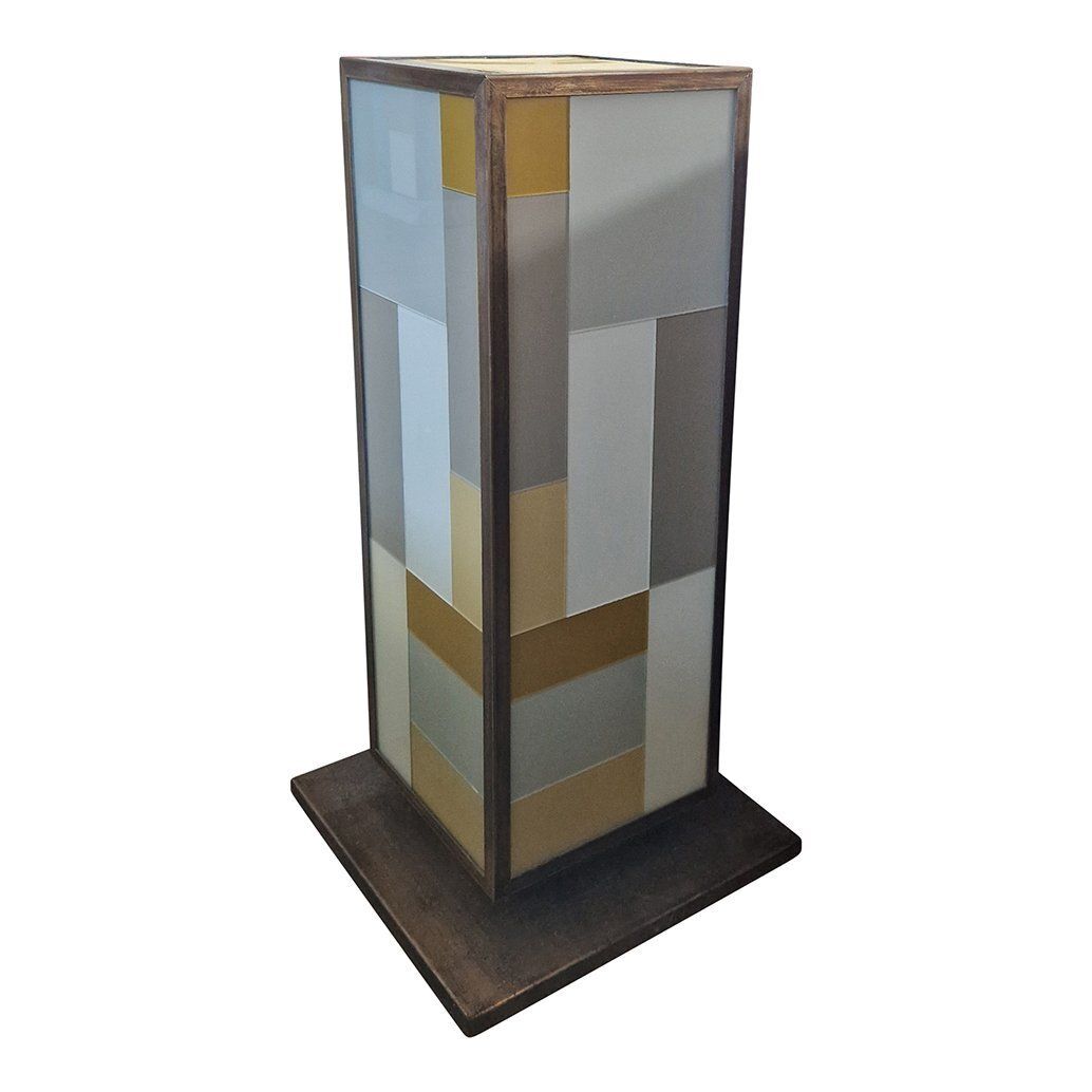Columns In Brass And Murano Glass, 1980s, Set Of 2 photo for sale