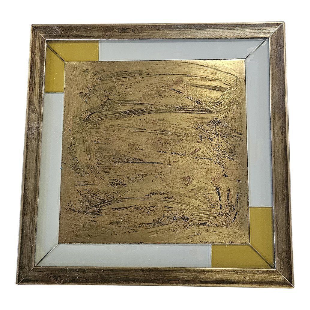 Columns In Brass And Murano Glass, 1980s, Set Of 2 photo vintage