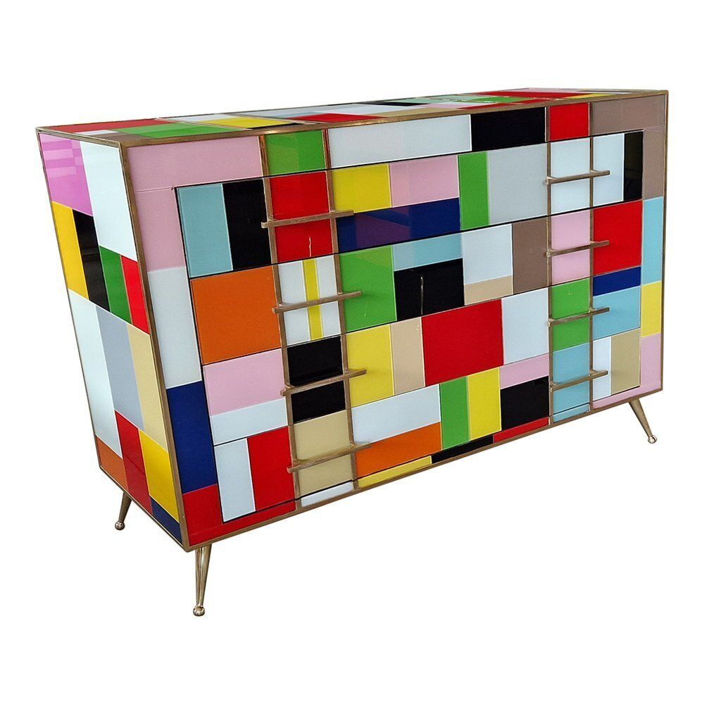 Dresser With 4 Glass Drawers, 1980s photo 5585.0