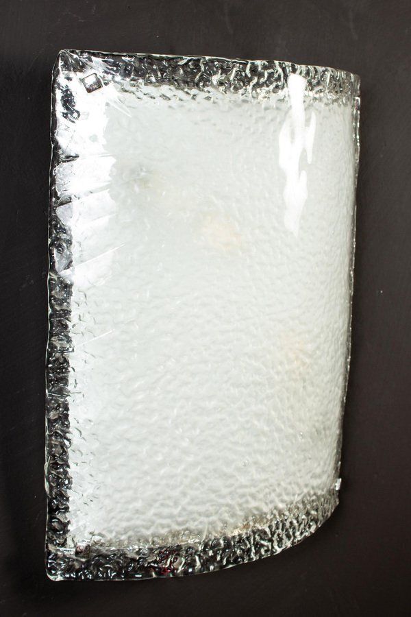 photo furniture Large Murano Glass Sconces Or Wall Lights From Vistosi, 1970, Set Of 2