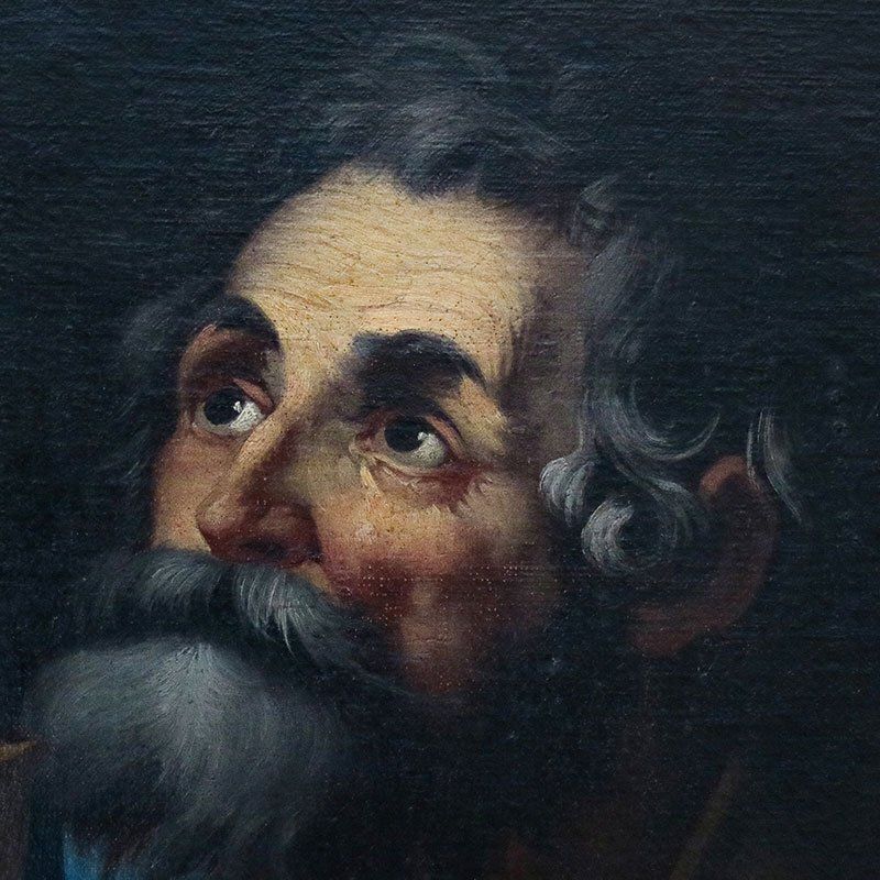 Neapolitan School Artist, Apostle Thaddeus, 17th Century, Oil On Canvas photo for sale