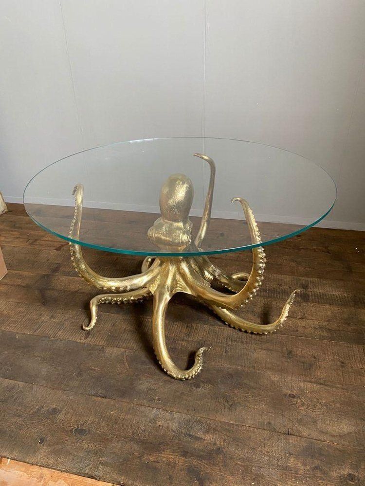 Sculptural Gilt Bronze Center Or Dining Table photo vinterior