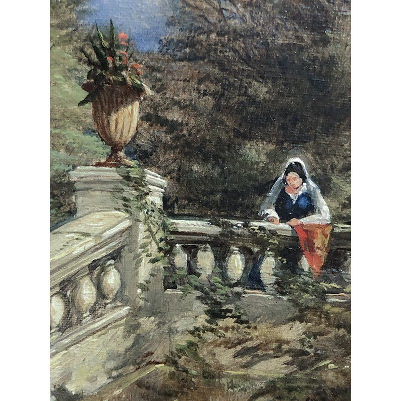 John Syer, Walk In The Park, 1800s, Oil On Canvas photo 2585.0