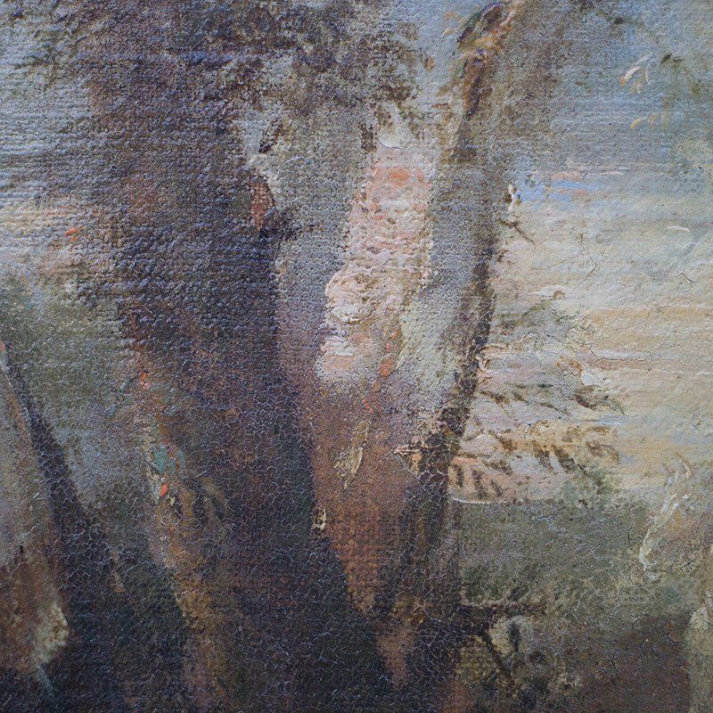 Joseph Parrocel, Three Knights, 1600s, Oil On Canvas photo vintage