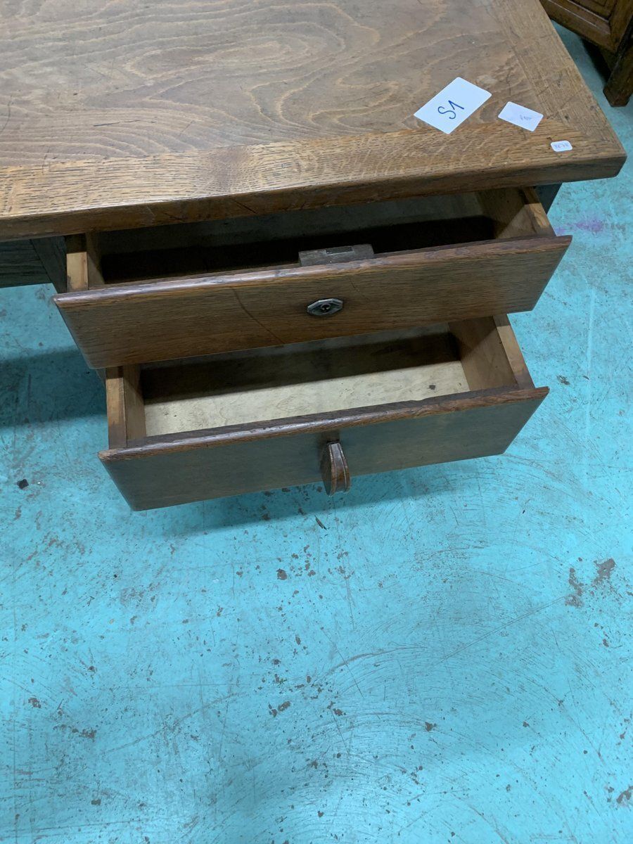 Small Vintage Desk In Oak, 1940s photo Furniture