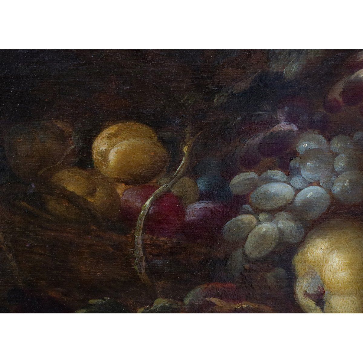 Pieter Van Boekkel Or Van Boucle, Still Life With Fruit, 1600s, Oil On Board, Framed photo vinterior