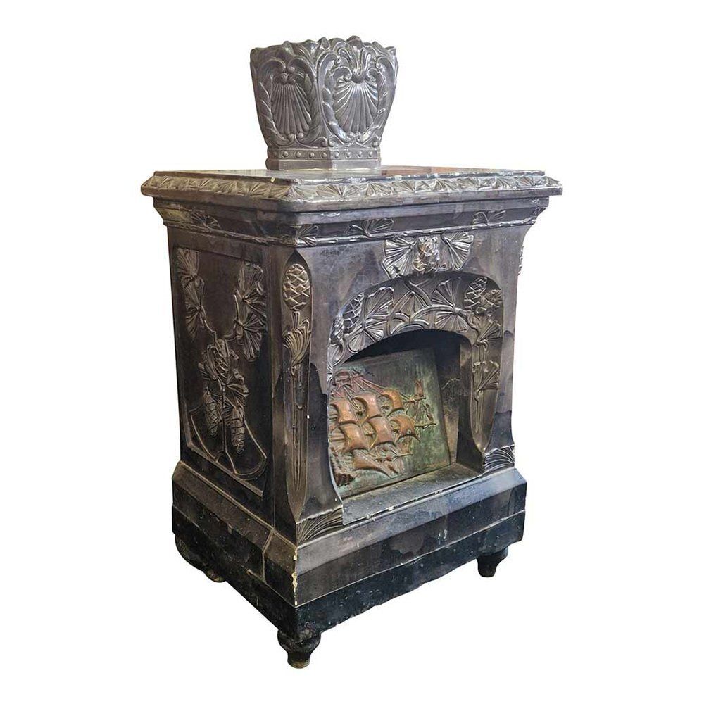 Majolica Stove, Late 19th Century   Early 20th Century photo furniture