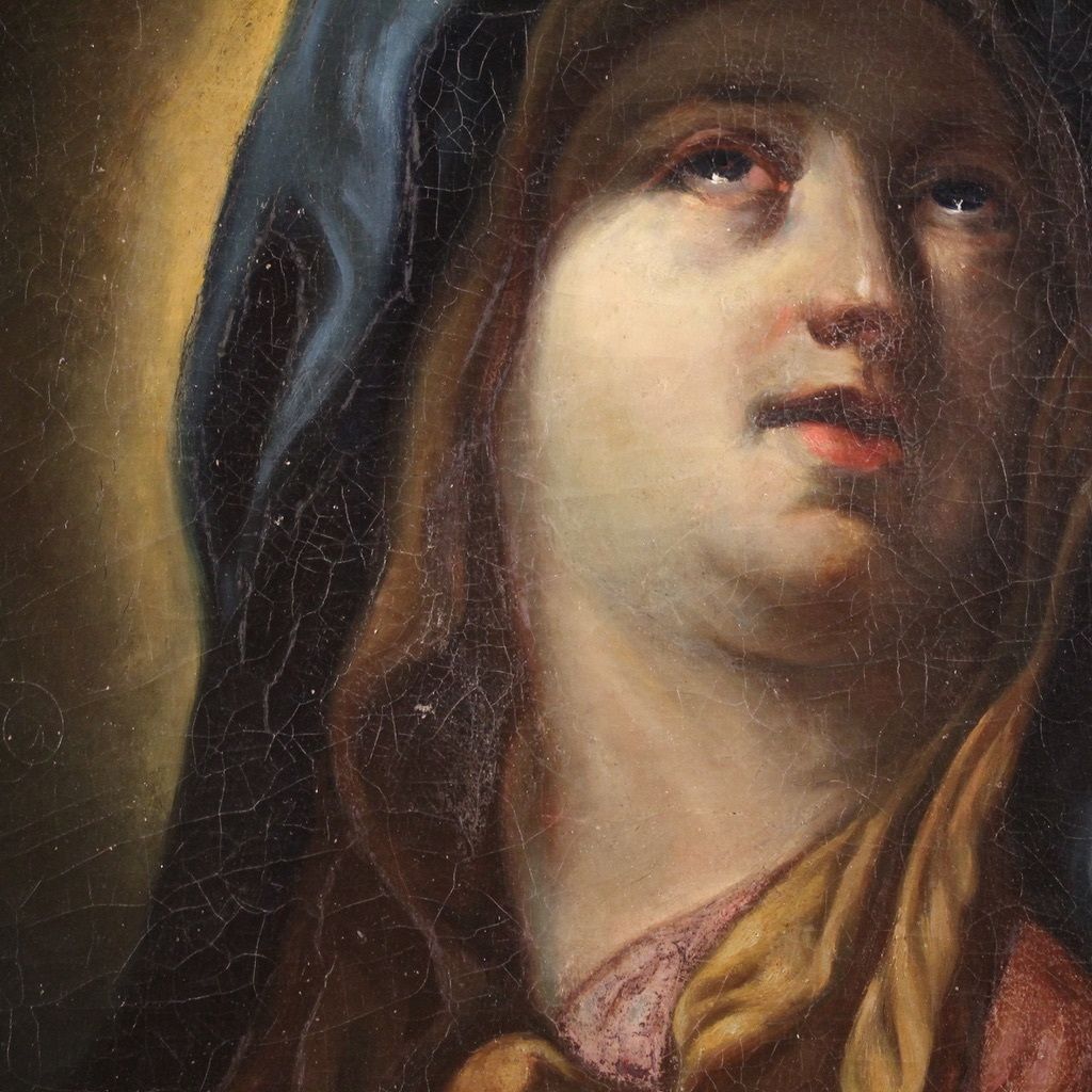 photo buy Antique Italian Painting From The 17th Century, Virgin Of Sorrows