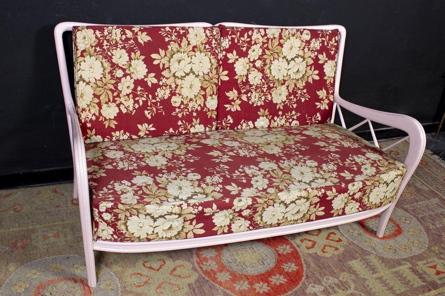 photo buy Mid Century Italian Pink Armchairs In The Style Of Paolo Buffa, 1950s