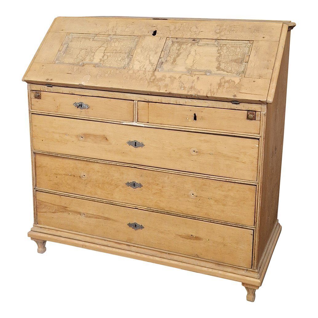 Antique Danish Dresser In Wood photo for sale