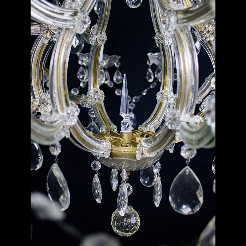 Maria Teresa Chandelier With 18 Lights In Bohemian Crystal, 1950s photo 1513.0