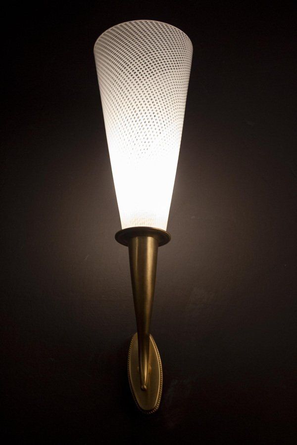 photo furniture Reticello Sconces Or Wall Lights From Venini, 1940, Set Of 2
