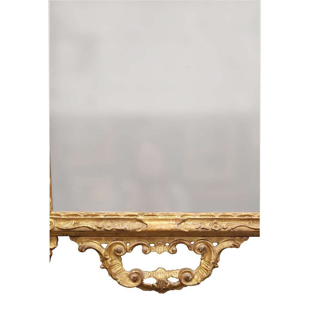 Large Venetian Louis XV Style Mirror In Carved And Gilded Wood, 1980s photo buy