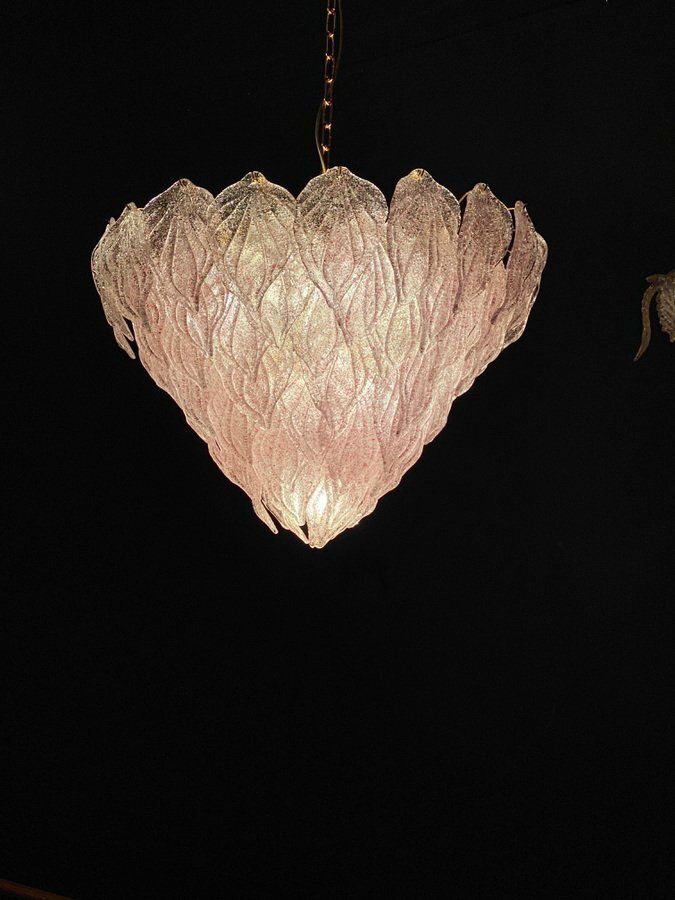 6291.0 Pink Murano Glass Polar Chandelier, Italy, 1970s photo